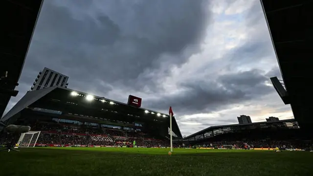  A general view during the Premier League match between Brentford and Newcastle United at Gtech Community Stadium