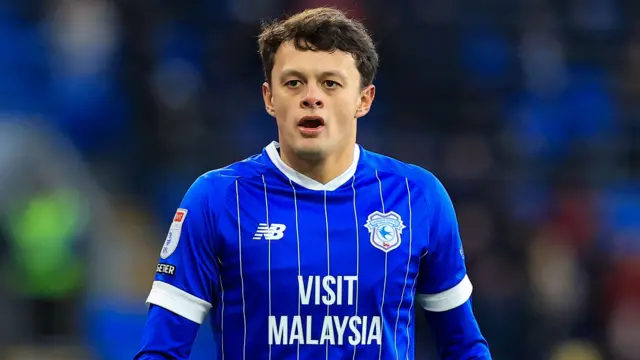 Cardiff City defender Perry Ng pictured during their League One fixture against Wigan Athletic at the Cardiff City Stadium