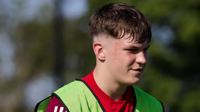 Sam Parker on Wales Under-17 duty 