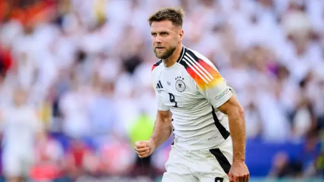 Niclas Fuellkrug of Germany looks on during the UEFA EURO 2024 quarter-final match between Spain and Germany