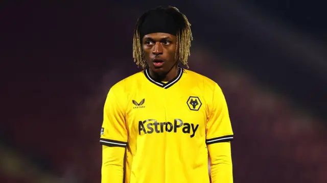 Ethan McLeod for Wolves u21s in 2023 