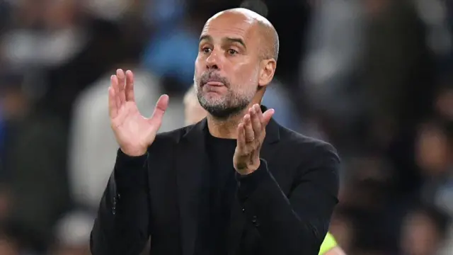 Pep Guardiola applauds players