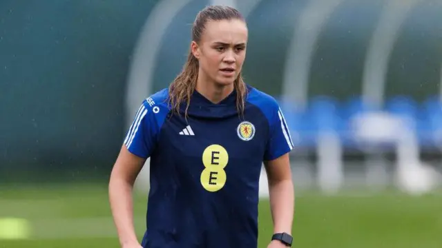 Leah Eddie training for Scotland