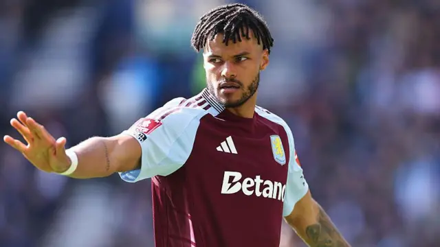 Tyrone Mings in action for Aston Villa
