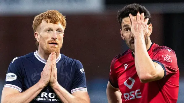 Dundee's Simon Murray and Ross County's Will Nightingale
