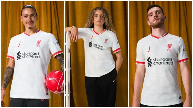 Liverpool players in the 2024-25 third kit