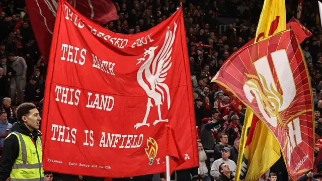 Liverpool fans on The Kop