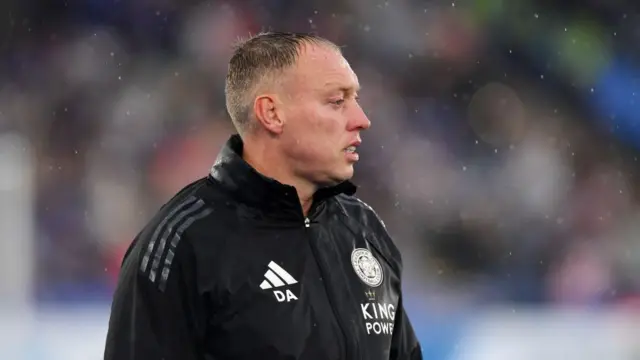 Leicester City Manager Steve Cooper during the Premier League match between Leicester City and Everton at King Power Stadium