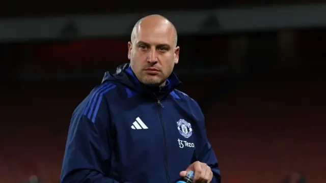 Manchester United's new Under-21 coach Adam Lawrence