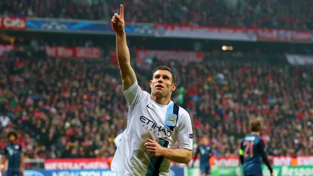 James Milner of Manchester City celebrates