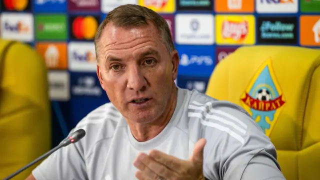 Celtic manager Brendan Rodgers in his pre-match press conference
