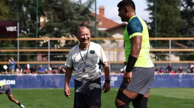 Eddie Jones and Will Skelton