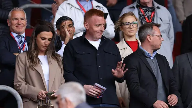 Will Still pictured in the stands at St Mary's