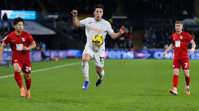 Goncalo Franco in action against Birmingham 