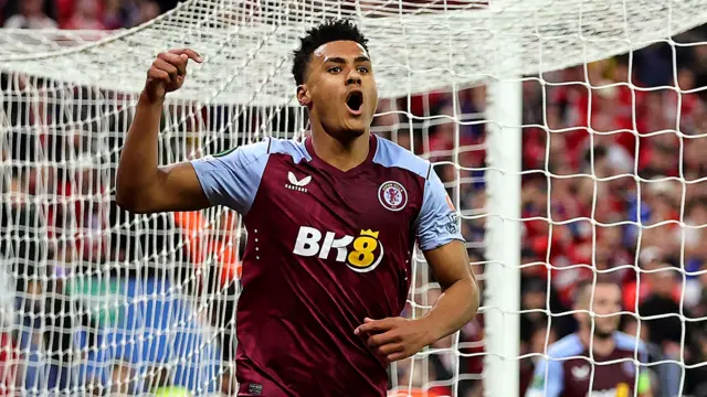 Ollie Watkins celebrates goal