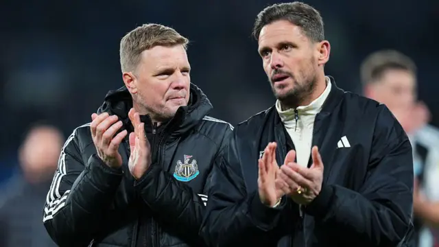 Eddie Howe and assistant Jason Tindall