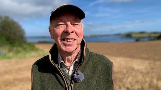 David Sandford at his farm in Strangford, Co Down