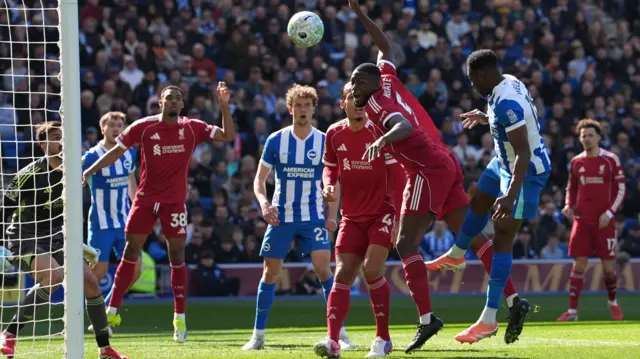 Brighton score against Liverpool