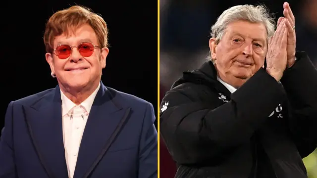 Sir Elton John and Roy Hodgson