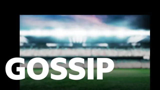 'Gossip' written in front of a blurry vague football stadium