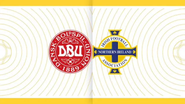 Denmark v Northern Ireland team badges