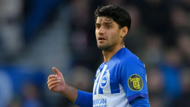 Mahmoud Dahoud in action for Brighton