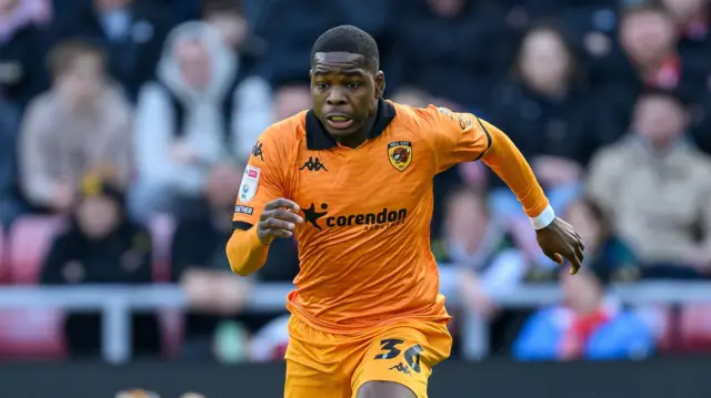 Hull City's Eliot Matazo running for the ball