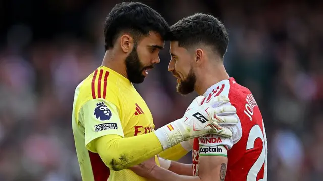 David Raya and Jorginho