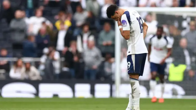 Dominic Solanke looks down dejectedly