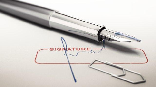 Pen and signature