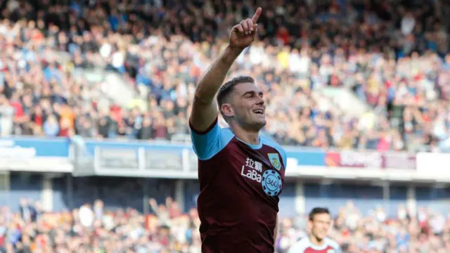 Sam Vokes celebrates