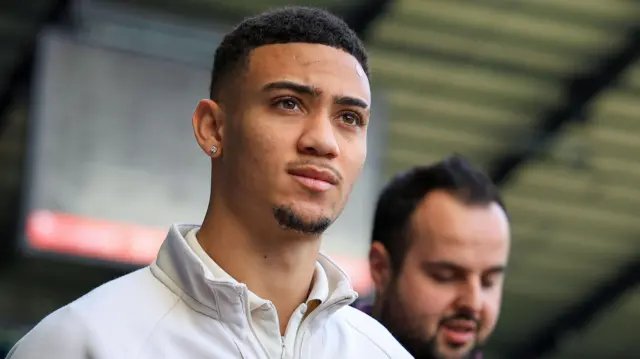 Gustavo Nunes arrives at a Swansea game 