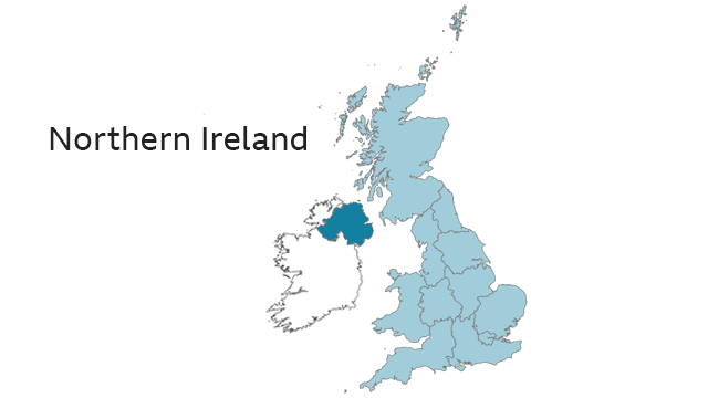 Northern Ireland map