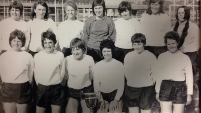 Southampton team after winning the first ever Women's FA Cup