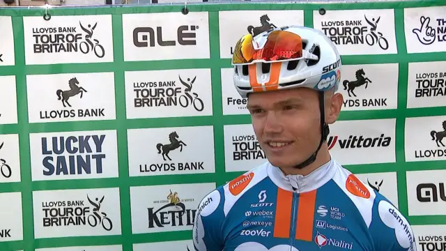 Oscar Onley aig an Tour of Britain ann an 2024