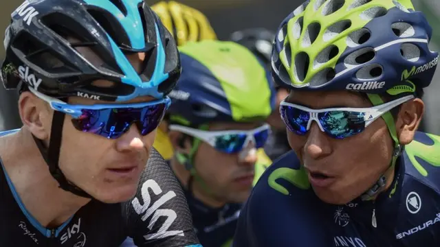 Chris Froome and Nairo Quintana
