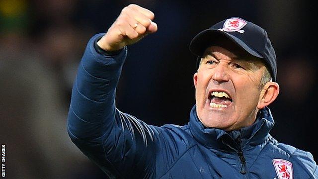 Middlesbrough boss Tony Pulis has now won six games as the away manager at The Hawthorns