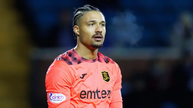 Livingston goalkeeper Shamal George