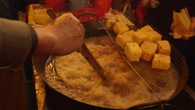 Street food cooking