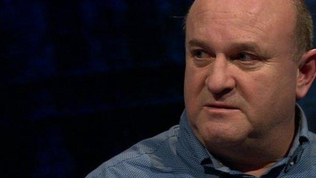 Ray Johnson speaking on Newsnight