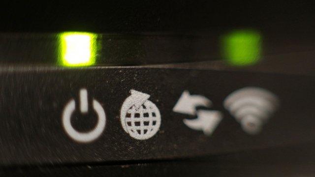 Lights on router