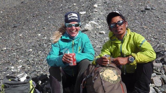 Andrea Ursina Zimmerman and Norbu Sherpa