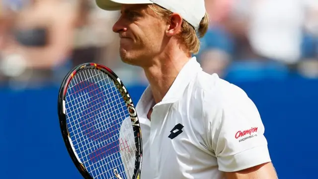 Kevin Anderson celebrates