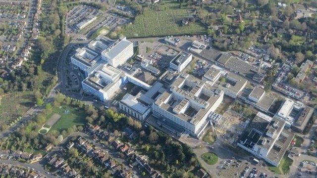 Aerial shot of John Radcliffe Hospital
