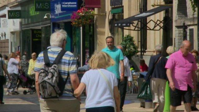 Shoppers in Bristol