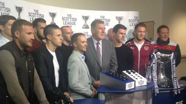 The Scottish League Cup draw at Hampden