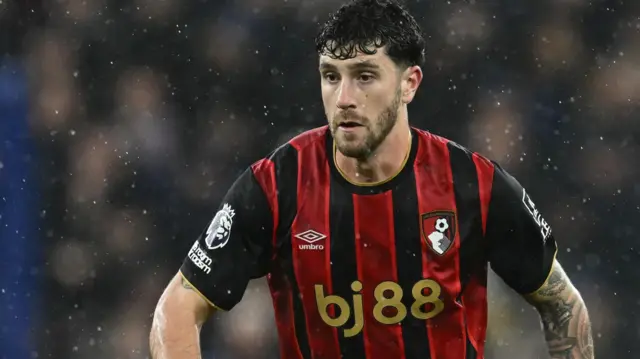 Marcos Senesi in action for Bournemouth