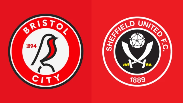 Bristol City and Sheffield United's club badges