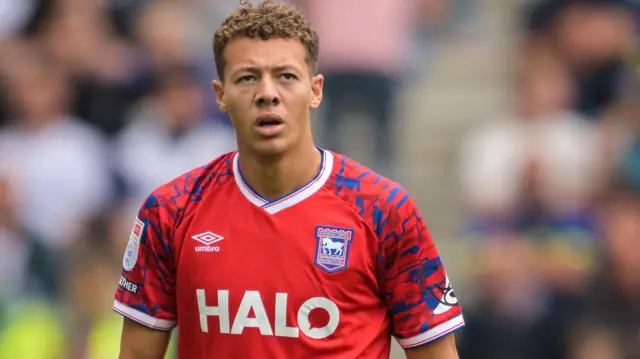 Kasey McAteer in action for Ipswich Town