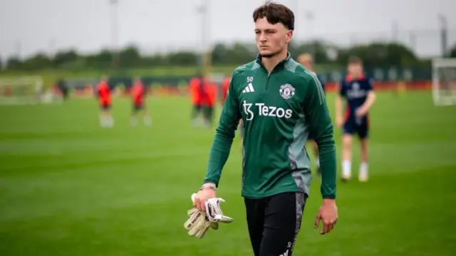 Elyh Harrison stands during a training session